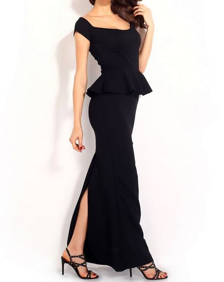 vestido-largo-negro-ajustado-03_11 Прилепваща черна дълга рокля