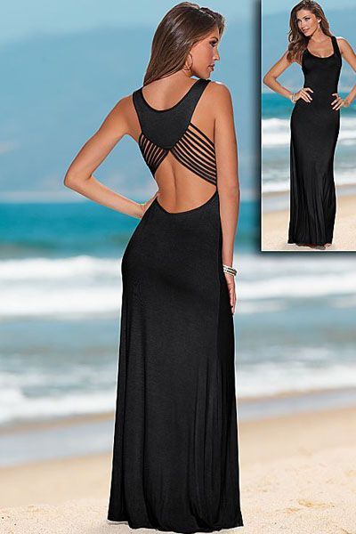 vestido-largo-negro-verano-50_6 Лятна черна дълга рокля