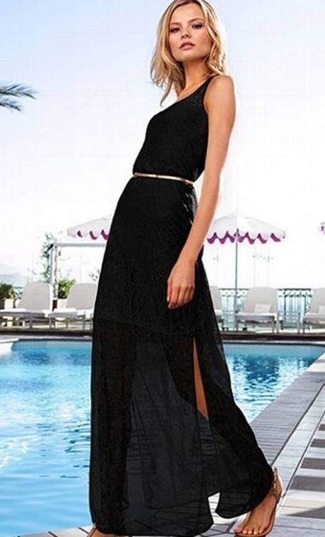 vestido-largo-negro-verano-50_9 Лятна черна дълга рокля