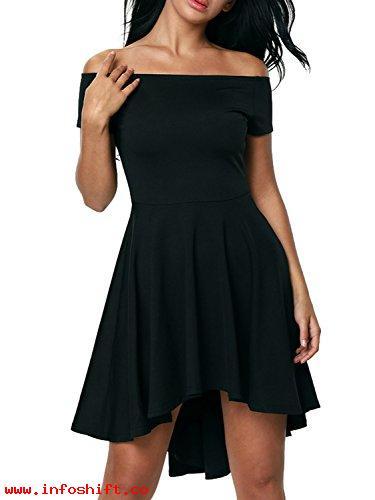 vestido-negro-corto-casual-50 Ежедневна къса черна рокля