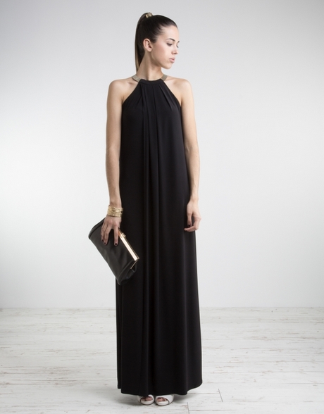 vestido-negro-cuello-halter-70_7 Черна рокля с презрамка на врата
