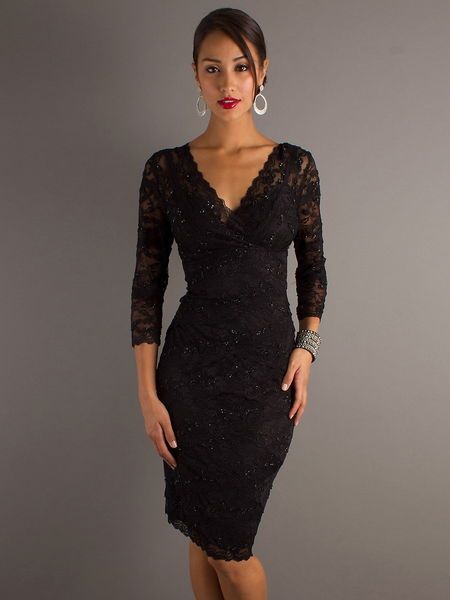 vestido-negro-cuello-pico-16_18 Черна рокля с V-образно деколте