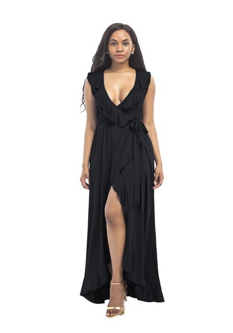 vestido-negro-cuello-pico-16_2 Черна рокля с V-образно деколте