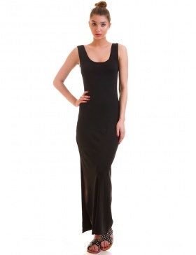 vestido-negro-largo-basico-13 Основна дълга черна рокля