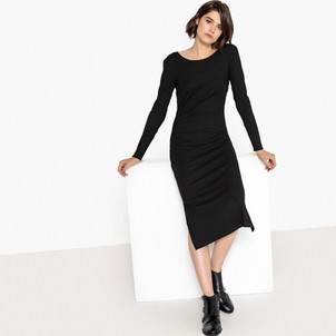 vestido-negro-largo-informal-61_10 Ежедневна дълга черна рокля