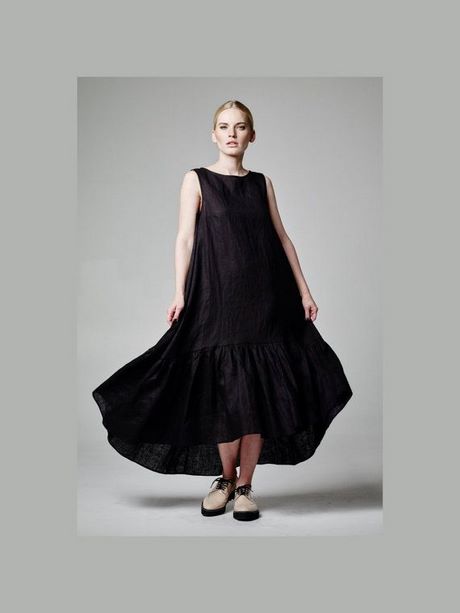 vestido-negro-largo-informal-61_14 Ежедневна дълга черна рокля