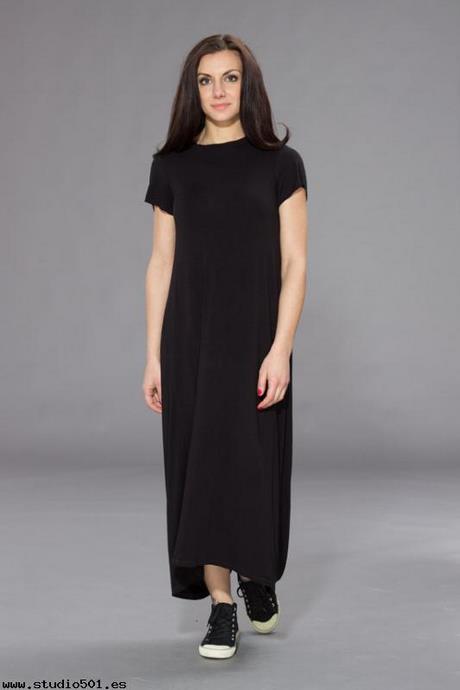 vestido-negro-largo-verano-65_8 Лятна дълга черна рокля