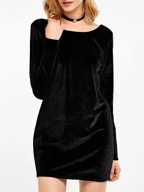 vestido-negro-manga-larga-ajustado-13_5 Черна рокля с дълъг ръкав