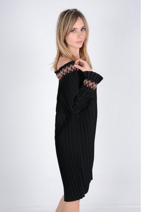 vestido-negro-plisado-62_10 Черна плисирана рокля