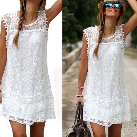 vestido-puntilla-blanco-64 Бяла рокля на точки