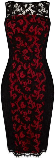 vestido-rojo-con-encaje-negro-54_3 Червена рокля с черна дантела