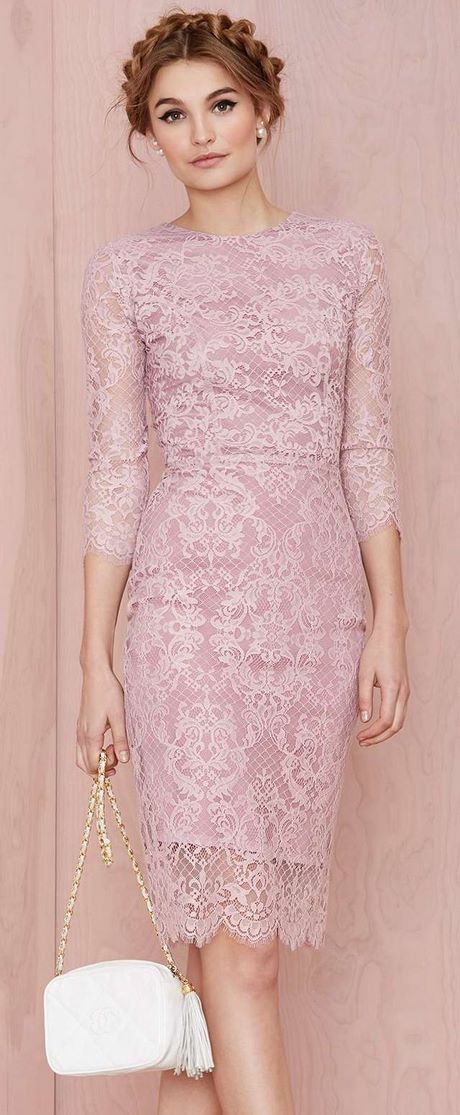 vestido-rosa-de-encaje-99_16 Розова дантелена рокля