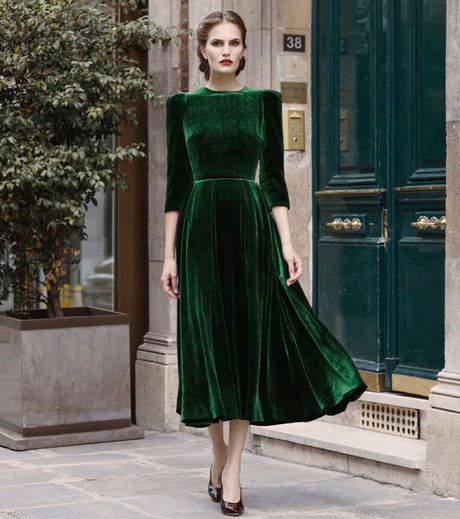 vestido-terciopelo-verde-00_6 Зелена кадифена рокля