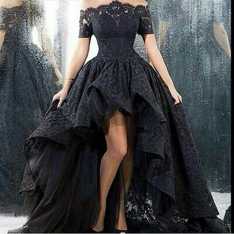 vestidos-de-noche-negros-de-encaje-50_5 Черни дантелени вечерни рокли