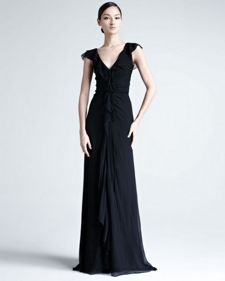vestidos-largos-casuales-negros-46_8 Черни ежедневни дълги рокли
