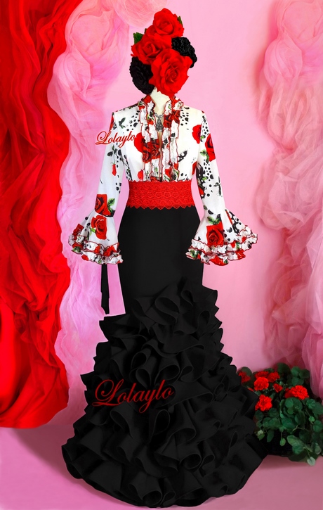 traje-flamenca-falda-y-blusa-79 Фламандски костюм пола и блуза