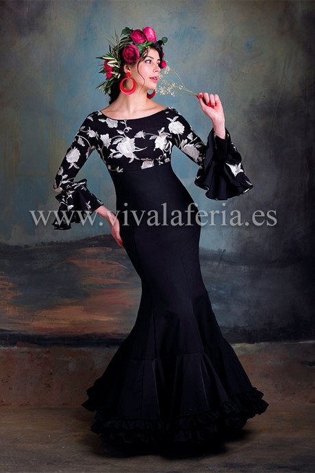 traje-flamenca-negro-87_5 Фламинго черен костюм