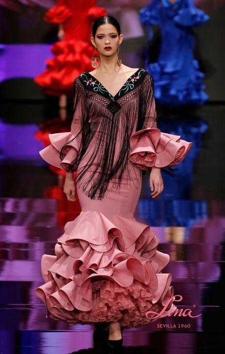 traje-flamenca-rosa-87_18 Фламинго розов костюм