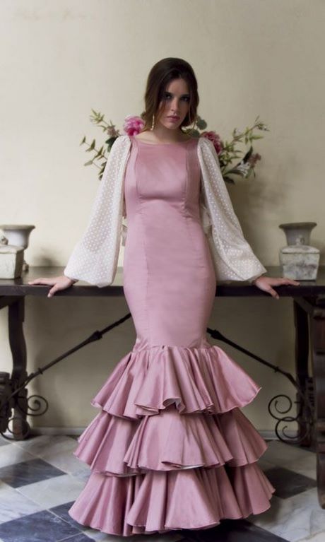 traje-flamenca-rosa-87_3 Фламинго розов костюм