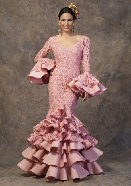 traje-flamenca-rosa-87_8 Фламинго розов костюм