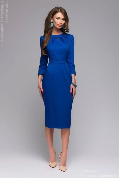 vestido-azul-casual-41 Ежедневна синя рокля