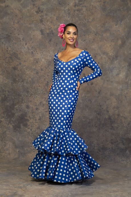 vestido-flamenca-azul-93_11 Синя рокля фламинго