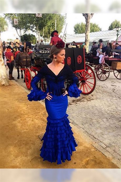 vestido-flamenca-azul-93_8 Синя рокля фламинго
