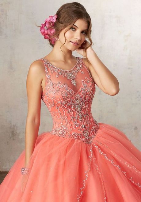 vestidos-de-quinceanera-color-coral-67_5 Коралов цвят Quinceanera рокли
