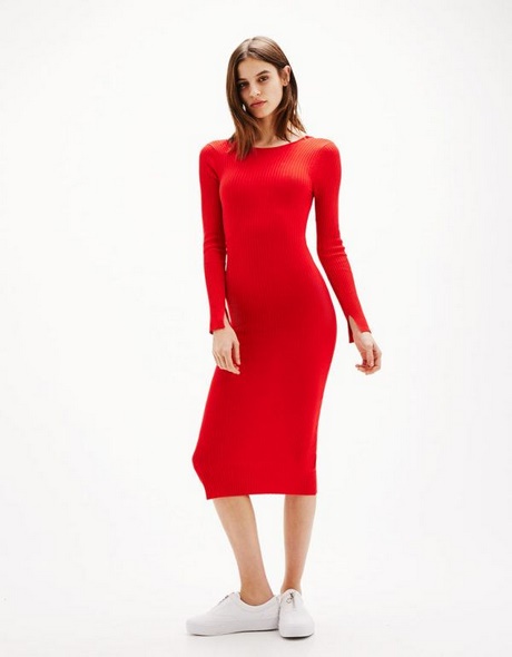 vestido-basico-rojo-97_12 Червена основна рокля