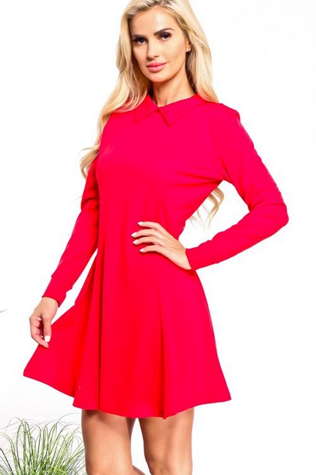 vestido-basico-rojo-97_16 Червена основна рокля