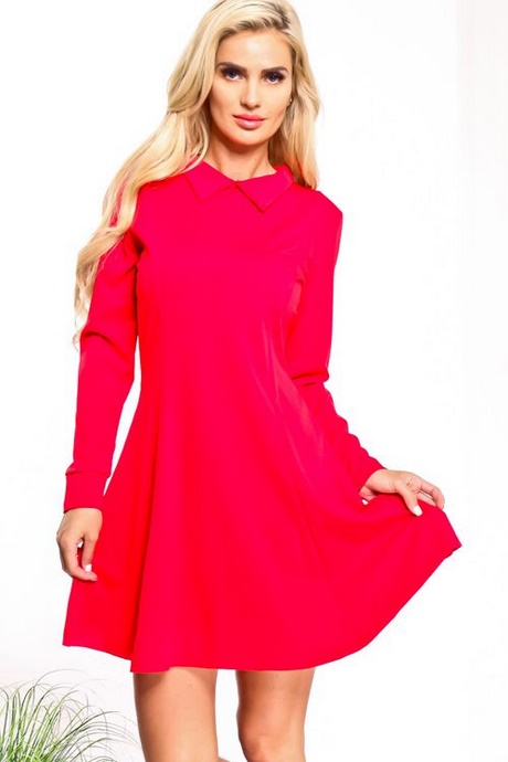 vestido-basico-rojo-97_17 Червена основна рокля