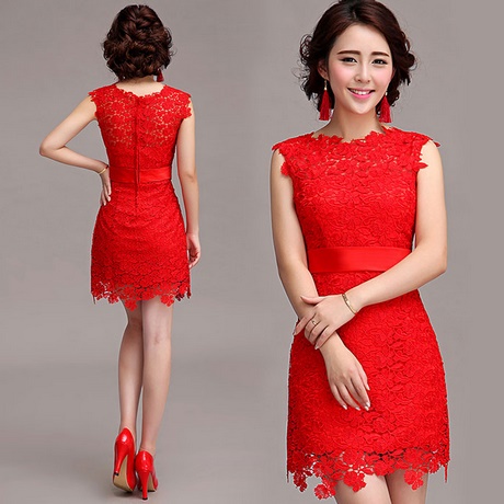 vestido-encaje-rojo-corto-37_13 Къса червена дантелена рокля