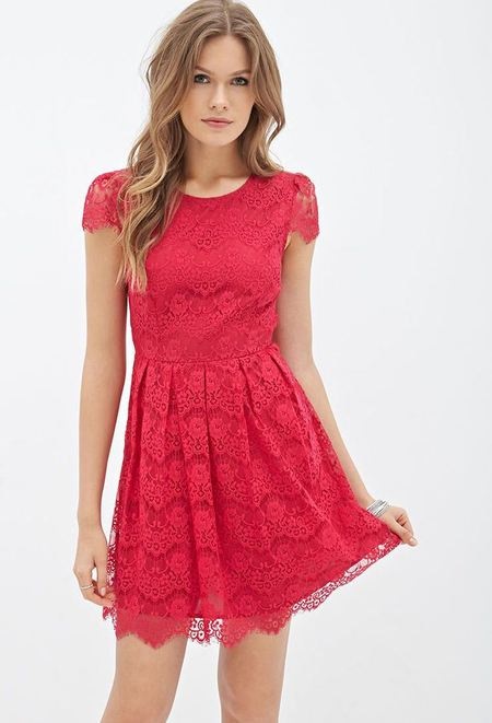vestido-encaje-rojo-corto-37_14 Къса червена дантелена рокля