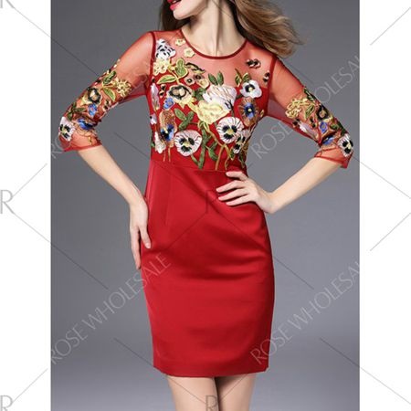 vestido-lapiz-rojo-10_19 Червена рокля lapiz