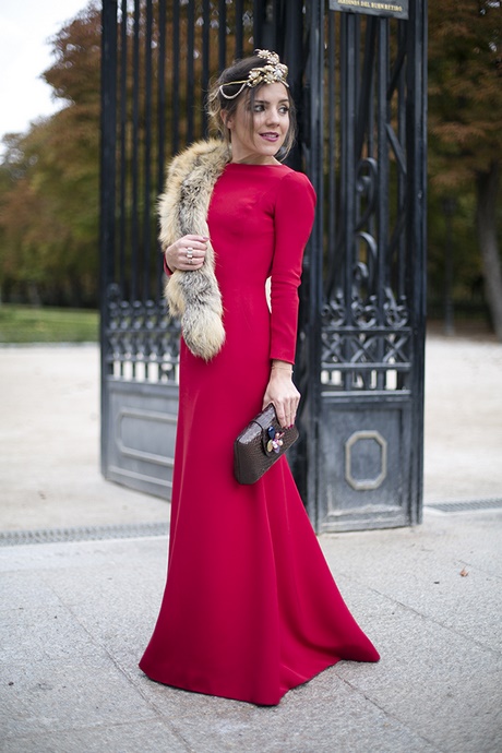 vestido-largo-rojo-manga-larga-37_15 Червена дълга рокля с дълъг ръкав