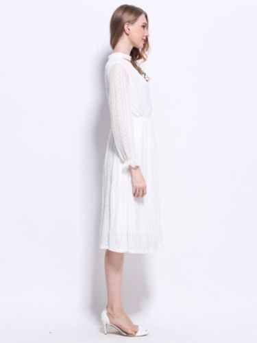 Бяла рокля Midi