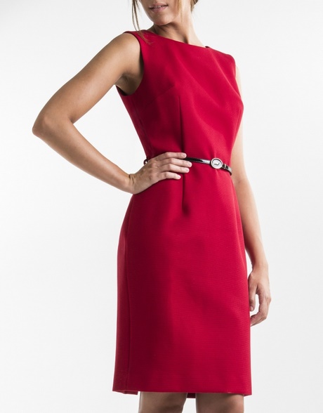 vestido-recto-rojo-47_18 Червена права рокля