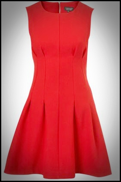 vestido-rojo-basico-70_13 Основна червена рокля