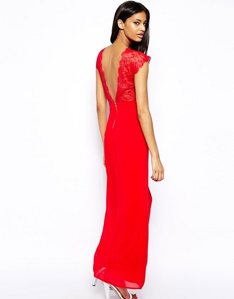 vestido-rojo-boda-noche-17 Червена сватбена вечерна рокля