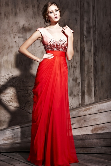 vestido-rojo-ceremonia-85 Червена рокля церемония