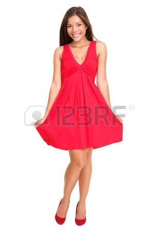 Китайска червена рокля