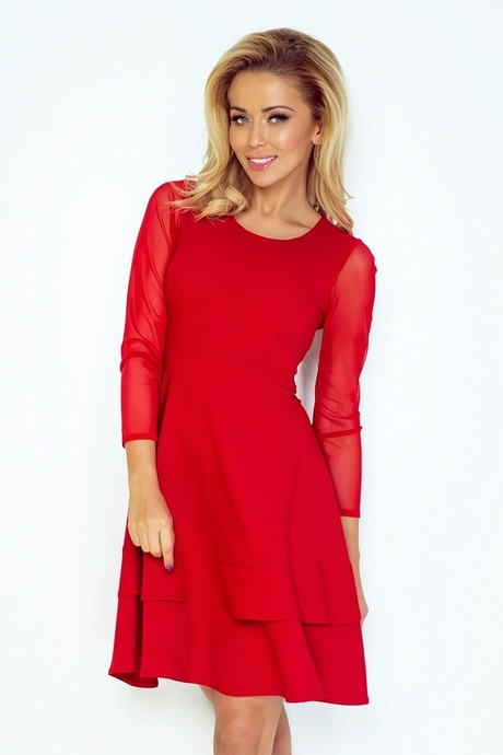 vestido-rojo-con-vuelo-49_14 Червена рокля с полет