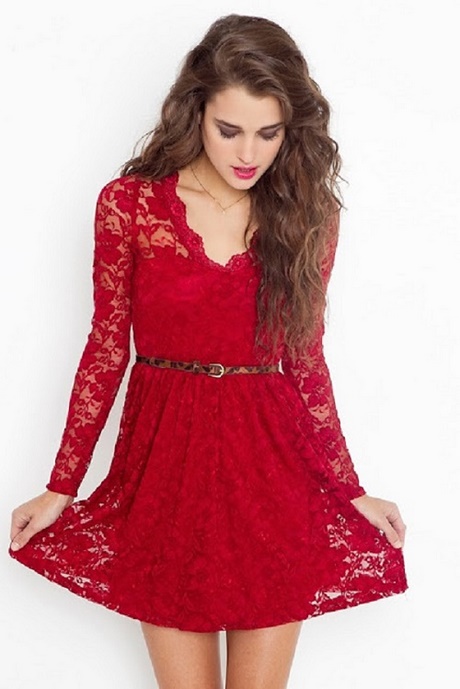vestido-rojo-encaje-manga-larga-88_13 Червена дантелена рокля с дълъг ръкав