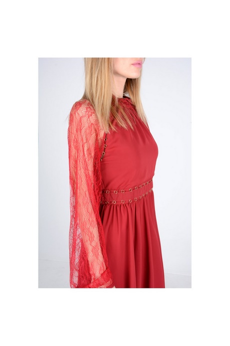 vestido-rojo-encaje-99_2 Червена дантелена рокля
