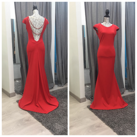 vestido-rojo-entallado-18 Назъбена червена рокля