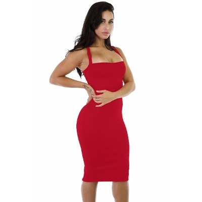 vestido-rojo-entallado-18_11 Назъбена червена рокля