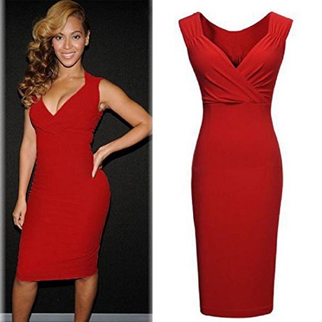 vestido-rojo-entallado-18_5 Назъбена червена рокля