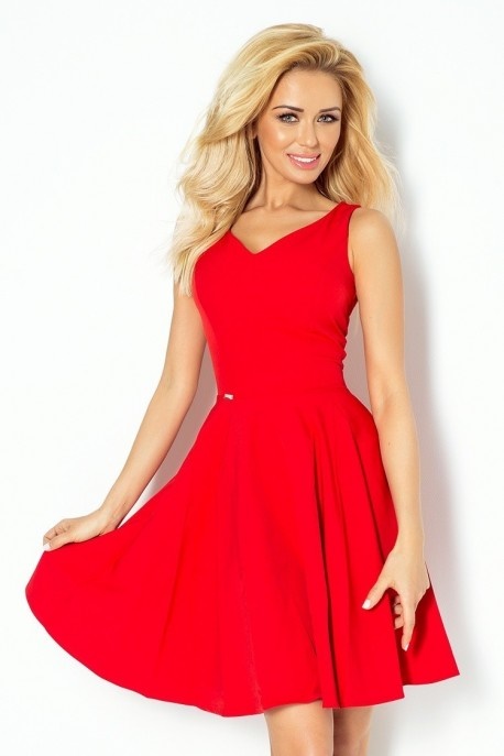 vestido-rojo-escote-v-38_4 Червена рокля с v-образно деколте