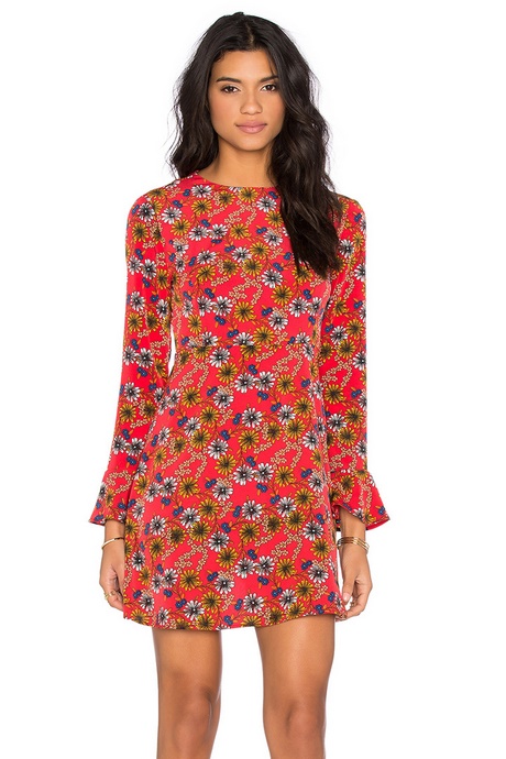 vestido-rojo-flores-23_13 Червена рокля цветя