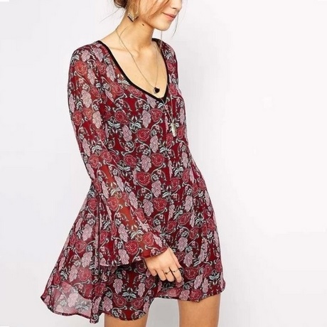 vestido-rojo-flores-23_16 Червена рокля цветя